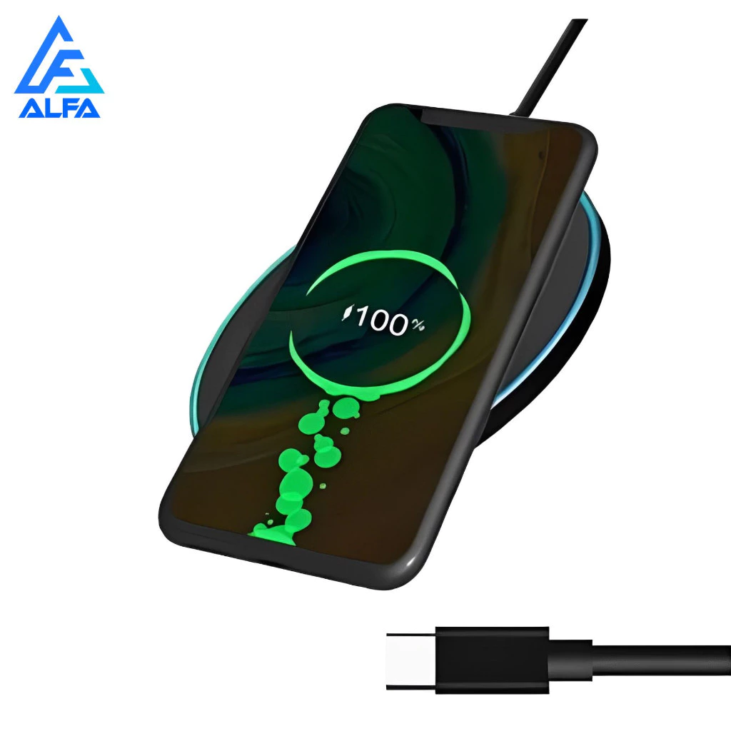 Carregador Sem Fio Rapido 15w Indução Sensor Mesa Turbo Fast Para Celular iPhone/Android Universal - Imagem 7