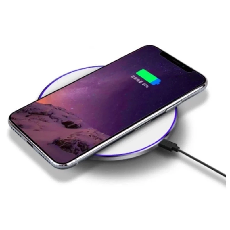 Carregador Sem Fio Rapido 15w Indução Sensor Mesa Turbo Fast Para Celular iPhone/Android Universal - Imagem 3