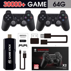 Videogame Stick 2-Console 4K GD10 , 64 Gb , 37.000 Jogos + 2 Controladores . Pronto Para Entrega Imediata De Retrô PSP