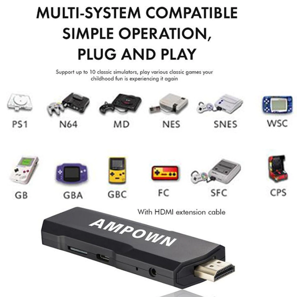 Videogame Stick 2-Console 4K GD10 , 64 Gb , 37.000 Jogos + 2 Controladores . Pronto Para Entrega Imediata De Retrô PSP - Imagem 5